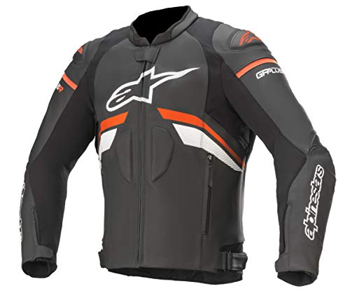 Alpinestars GP Plus R V3 Leather Jacket (Black/Red Fluo/White) Size 52