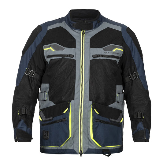 Tourmaster Ridgecrest Motorcycle Jacket w/ Armor (Navy) - Medium