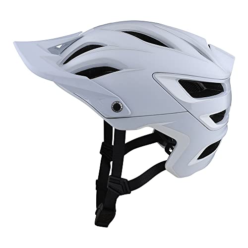 Troy Lee Designs A3 Uno Half Shell Mountain Bike Helmet W/MIPS  (White/Small)