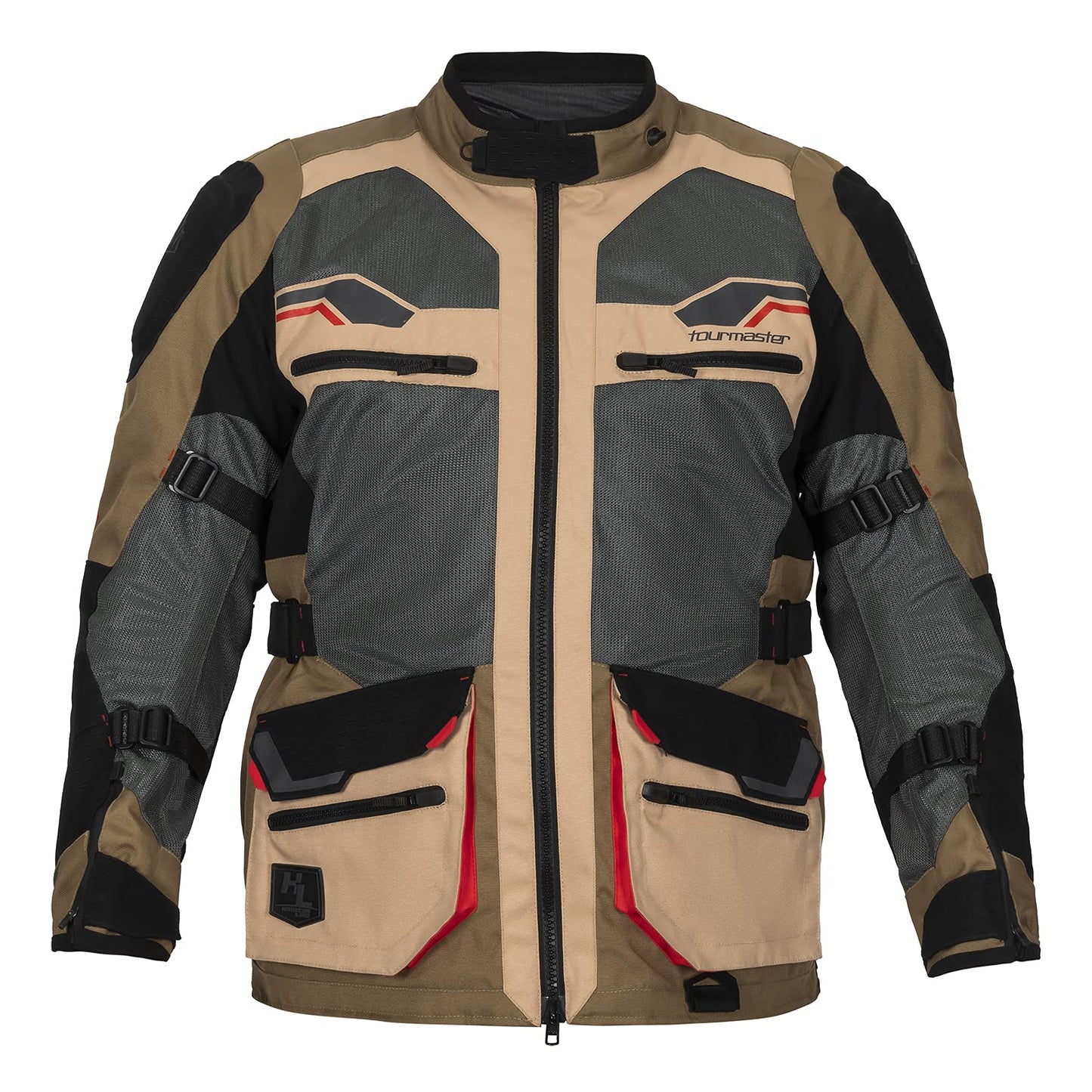 Tourmaster Ridgecrest Motorcycle Jacket w/ Armor (Sand) - Small