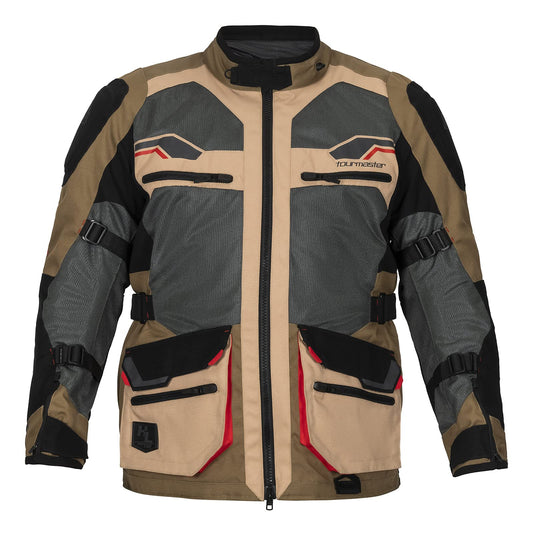 Tourmaster Ridgecrest Motorcycle Jacket w/ Armor (Sand) - Small