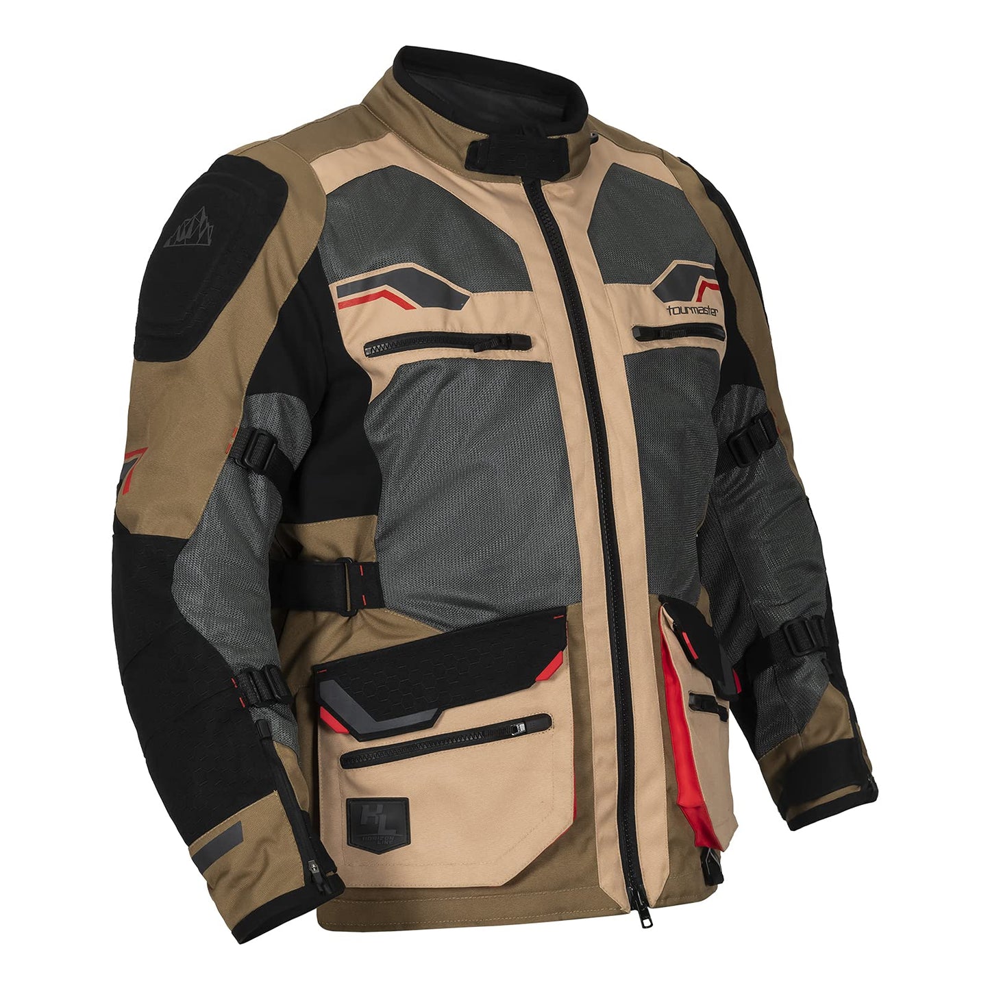 Tourmaster Ridgecrest Motorcycle Jacket w/ Armor (Sand) - Small