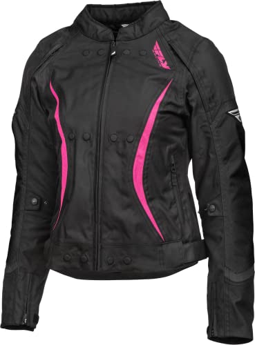 FLY Racing Women's Butane Motorcycle Jacket (Black/Pink)