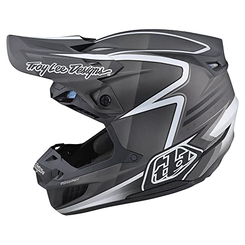 Troy Lee Designs SE5 Carbon Adult Motocross Dirt Bike Helmet W/MIPS, Lines Black