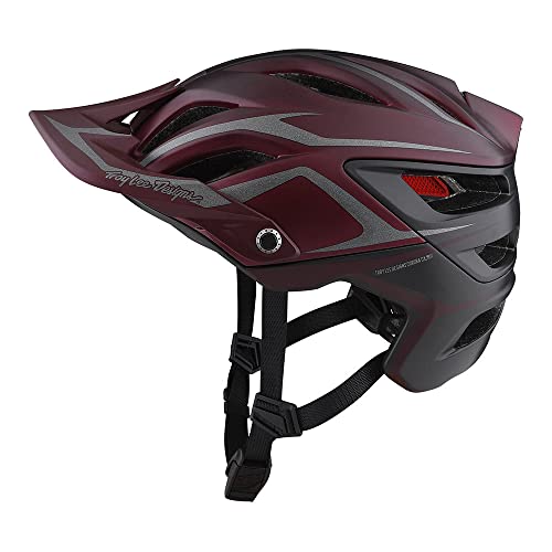 Troy Lee Designs A3 Uno Half Shell Mountain Bike Helmet W/ MIPS (Burgundy)